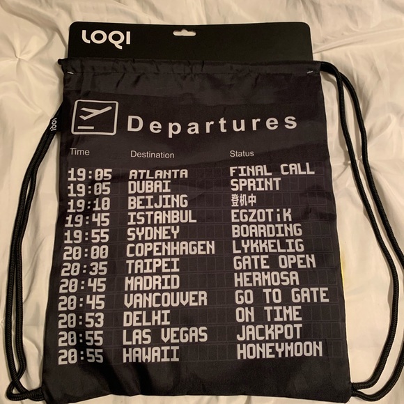 LOQI AIRPORT DRAWSTRING BAG water resistant - Picture 4 of 6